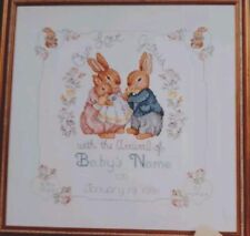 Bunny birth sampler for sale  PLYMOUTH