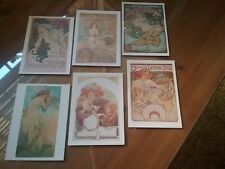 Alphonse mucha cartoline usato  Bologna