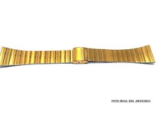 REPLACEMENT VINTAGE ORIGINAL 21MM  WATCH BAND CASIO B.565.M GOLD TONE comprar usado  Enviando para Brazil