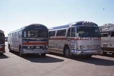 Original Bus Slide Charter GMC Bus vermelho azul prata com estrelas 1974 #22 comprar usado  Enviando para Brazil