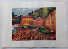 Michele Cascella Portofino Prova d'Artista Firmata 70x50 cm usato  Roma