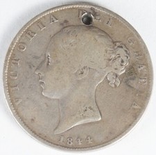 1844 half crown for sale  LEEDS