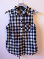 Camicia scacchi neri usato  Italia