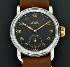 Usado, Vintage DOXA AntiMagnético Pilot Fliger - Mostrador Preto Lume - Relógio Militar Suíço comprar usado  Enviando para Brazil