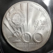 Jugoslavia 200 dinara usato  Serino