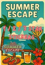 Adesivos Summer Escape Album Mo Go 1/2/3 estrelas comprar usado  Enviando para Brazil