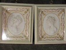 Pair vintage cameo for sale  Rice