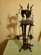 Lampe huile bronze d'occasion  La Réole