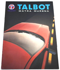 Talbot matra murena d'occasion  Expédié en Belgium