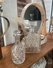 Vintage glass decanters for sale  WAKEFIELD
