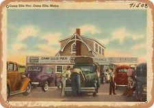 Metal sign maine for sale  Minneapolis