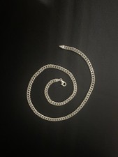 Men silver cuban for sale  GODALMING
