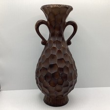 Vaso ânfora marrom vintage com textura martelada 23cm (L6) W#658 comprar usado  Enviando para Brazil