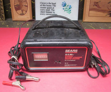 Carregador de bateria manual e motor de partida Sears 10/2/50 amp 12 volts comprar usado  Enviando para Brazil