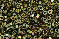 (850) 5/16-18 Grau 8 Porcas de Acabamento Hexagonal - Zinco Amarelo - Grosso comprar usado  Enviando para Brazil