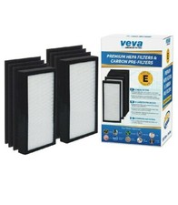 2 filtros HEPA e 6 pacotes de purificador de ar compatível com pré-filtros, tamanho E comprar usado  Enviando para Brazil