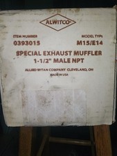 Silenciador de exaustão de ar Aftermarket Alwitco M15 Atomuffler | 1,5" NPT macho, 125 PSI comprar usado  Enviando para Brazil