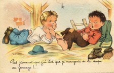 Cpa gougeon étonnant d'occasion  Delle