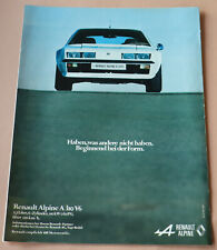 1978 renault alpine d'occasion  Expédié en Belgium