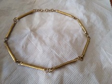 Collana ottone dorata usato  Roma