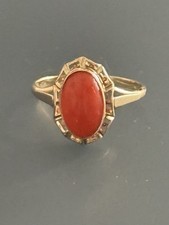 Klassischer ring korallenring gebraucht kaufen  Wiesbaden