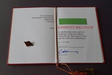 Abzeichen ehrenurkunde jahre gebraucht kaufen  Oschersleben (Bode)