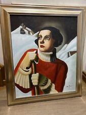 Girls framed canvas for sale  RADLETT