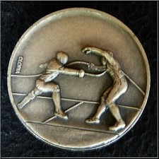 Medaille escrime 50mm d'occasion  Menton