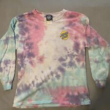 Camisa de Skateboards Santa Cruz para Mujer Grande Tie Dye Cuello Redondo Patinador segunda mano  Embacar hacia Argentina