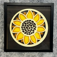 Windy Davis Creations girassol amarelo 3D emoldurado arte caixa de sombra 13x13 floral comprar usado Windy Davis Creations girassol amarelo 3D emoldurado arte caixa de sombra 13x13 floral comprar usado  Enviando para Brazil