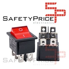 INTERRUPTOR BASCULANTE SPDT 6 PINES Y 2 POSICIONES ON-OFF CON  KCD4 ROJO 220V comprar usado  Enviando para Brazil