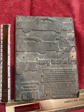 Vintage metal printing for sale  Hudson