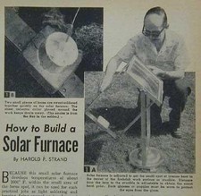 Solar furnace make for sale  Diamond Point