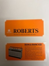 Roberts radio r606 for sale Roberts radio r606 for sale  HUNTINGDON