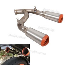 Pontas de escape duplas esquerda direita modificadas para Duke 125 250 RC390 2021-2025 titânio comprar usado  Enviando para Brazil