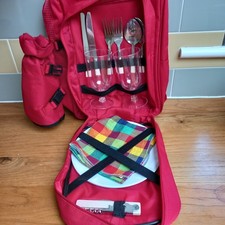Picnic backpack red for sale  MIDDLESBROUGH