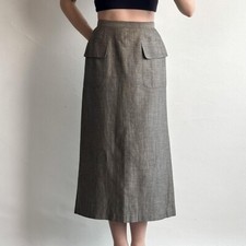 Usado, Saia maxi Comme des Garcons rara vintage anos 90 (1995) marrom/cinza bolso cargo p comprar usado  Enviando para Brazil