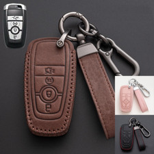 Capa chaveiro de carro de couro real para Ford Mustang Fusion Explorer Expedition comprar usado  Enviando para Brazil