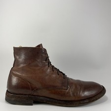 Botas masculinas Officine Creative com cadarço tamanho 44, 11 marrom couro macio 6 olhos comprar usado Botas masculinas Officine Creative com cadarço tamanho 44, 11 marrom couro macio 6 olhos comprar usado  Enviando para Brazil