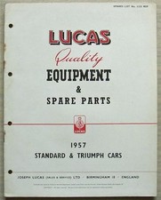 Lucas standard triumph for sale  LEICESTER