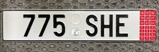 PLACA DE LICENÇA REPÚBLICA TCHECA 🇨🇿 TEMPORÁRIA 775, usado comprar usado  Enviando para Brazil