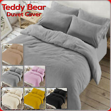 Juego de ropa de cama de edredón oso de peluche con fundas de almohada suave acogedora funda de edredón segunda mano  Embacar hacia Mexico