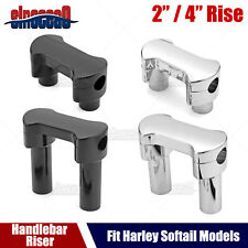 Guidão 2" 4" tampa superior riser para Harley Softail Heritage Fat Boy - braçadeira de 1" comprar usado  Enviando para Brazil