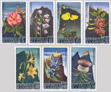 EBS San Marino 1967 - Lindo Conjunto de Flores - Fiori - 732-738 MNH**, usado comprar usado  Enviando para Brazil