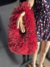 Red fuzzy fashion for sale  Lake Alfred