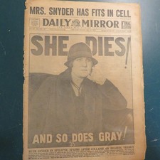 Jornal ELA MORRE (RUTH SNYDER) 10 DE MAIO DE 1927 comprar usado Jornal ELA MORRE (RUTH SNYDER) 10 DE MAIO DE 1927 comprar usado  Enviando para Brazil