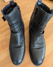 Boots schwarz schuppendesign gebraucht kaufen  Jever