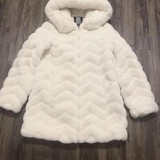 white hooded coat for sale  Austin