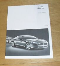 Folheto Aston Martin Rapide 2012-2013 - Mercado do Reino Unido - Veja a descrição comprar usado  Enviando para Brazil
