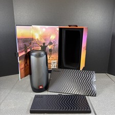 Alto-falante Bluetooth JBL Pulse 4 à prova d'água caixa aberta preto 360° LED show de luz (B) comprar usado  Enviando para Brazil